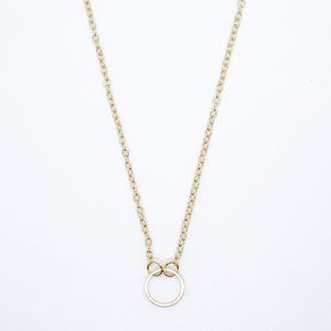 Simple Circle drop necklace